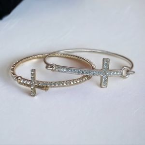 Sparkly cross bracelets
